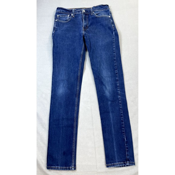 Levis Jeans 511 Mens 30x32 Blue 511 Slim Fit‎ Straight Dark Wash Denim - Picture 1 of 16